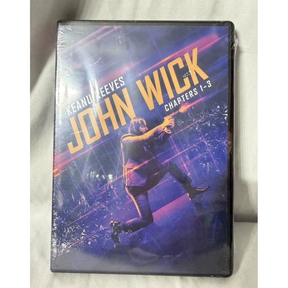 NIP John Wick: Chapters 1-3 DVD Keanu Reeves Lionsgate Rated R Movie